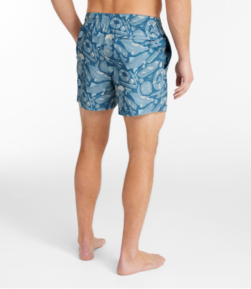 Men's Bold Coast Swim Trunks, 5", Iron Blue Lake, small image number 3