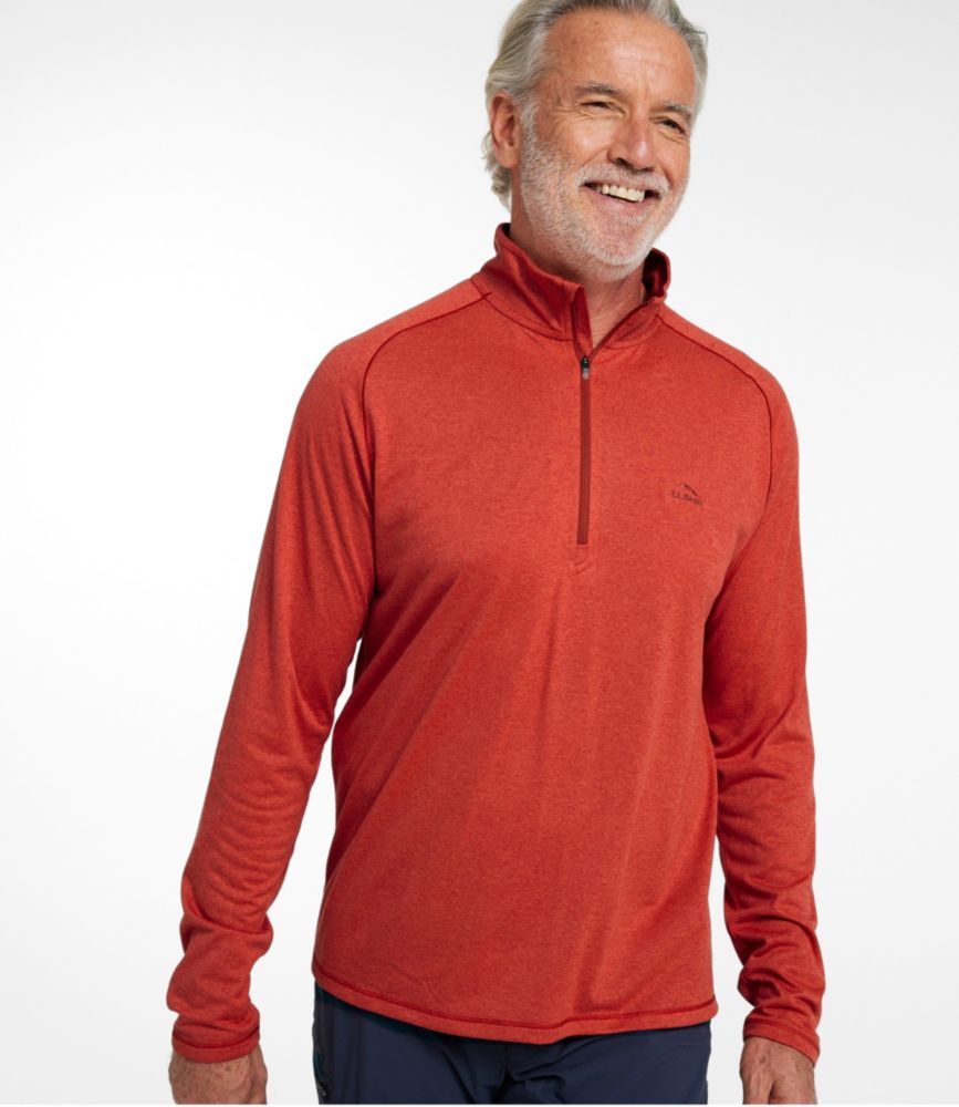 Men's Bean's Access Trail Tee, Quarter-Zip, Blue Water, small image number 2