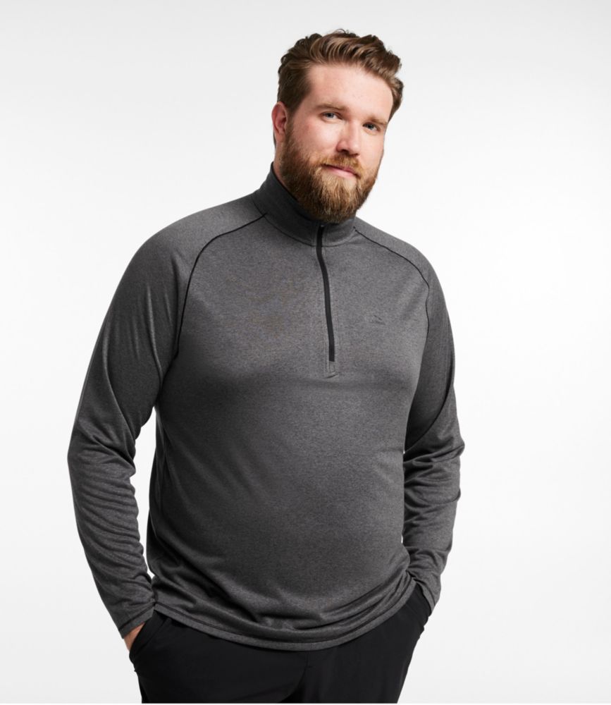 Men's Bean's Access Trail Tee, Quarter-Zip, Blue Water, small image number 4