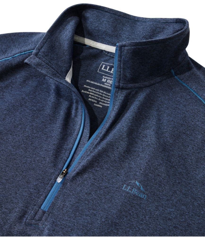 Men's Bean's Access Trail Tee, Quarter-Zip, Blue Water, small image number 6