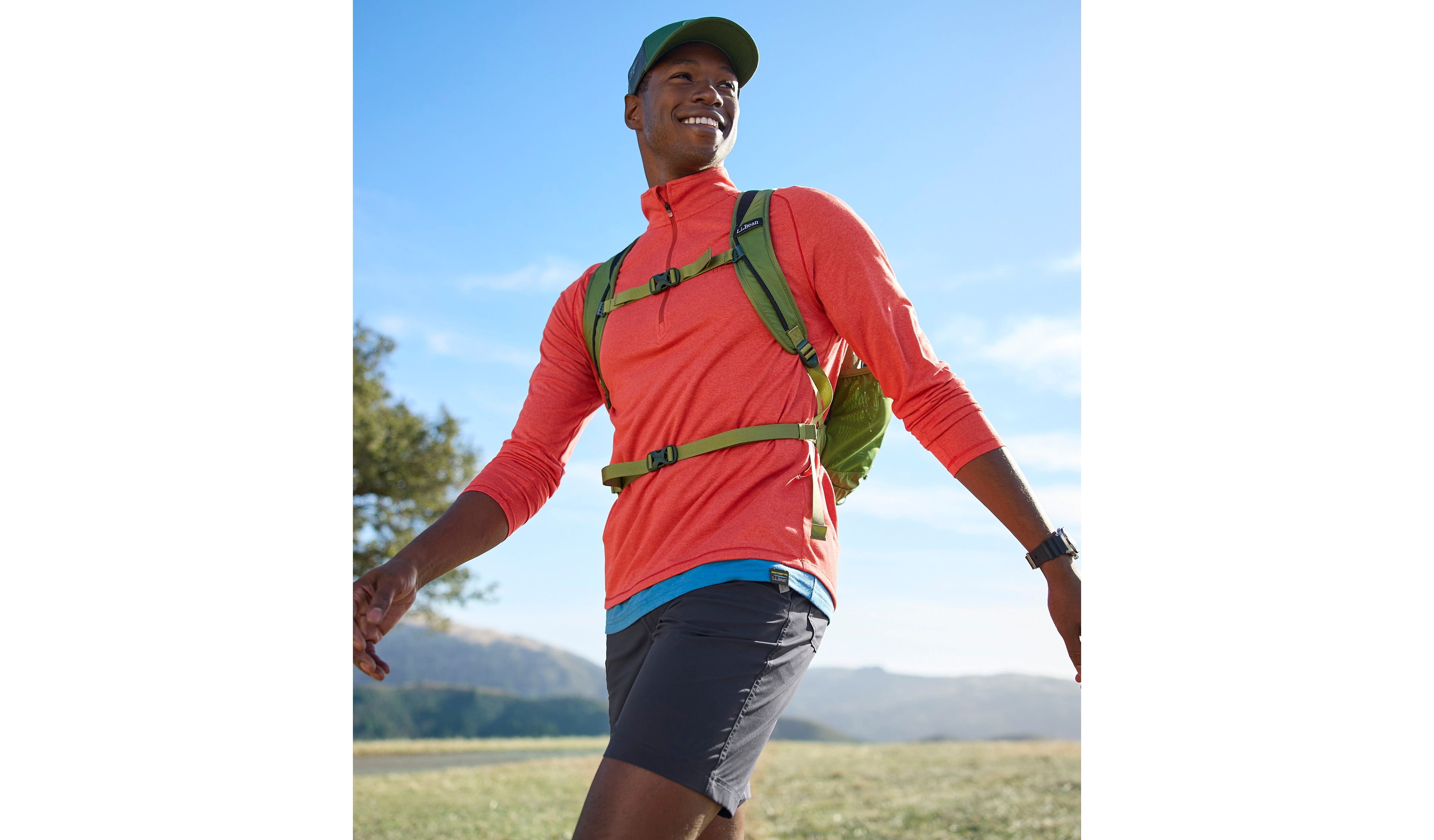 Men's Bean's Access Trail Tee, Quarter-Zip