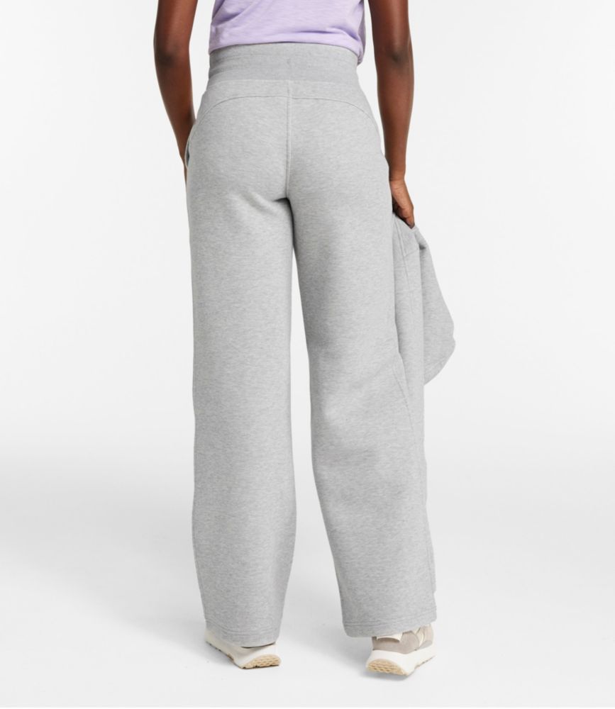 Women's Multisport Lifestyle Sweatpants, Wide-Leg, Light Gray Heather, small image number 3