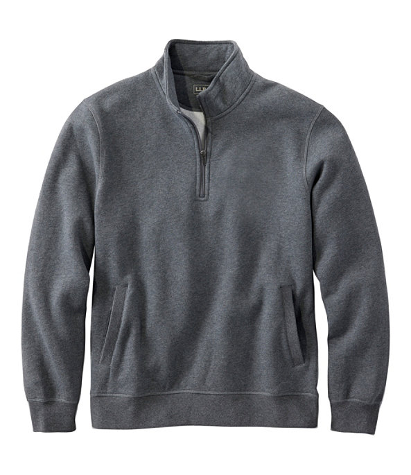 Men's Athletic Sweat Quarter Zip , Charcoal Heather, large image number 0