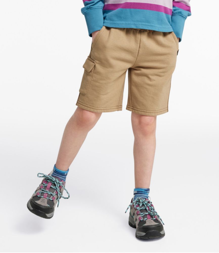 Kids' Cargo Knit Trail Shorts, Dark Khaki, small image number 2