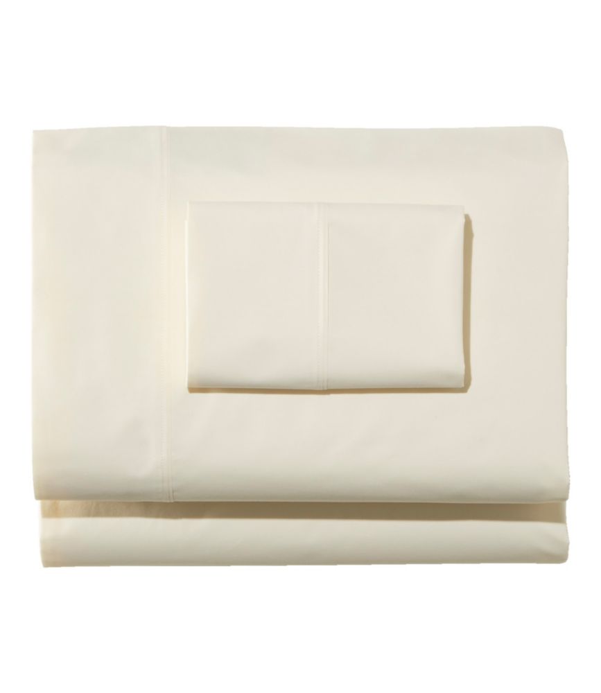 Organic Cotton Percale Sheet Collection, Cream, small image number 1