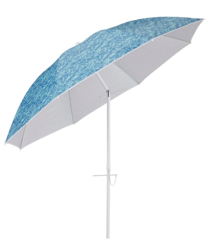 L.L.Bean Sunbuster Umbrella, Print, Blue Water Leaf, small image number 2