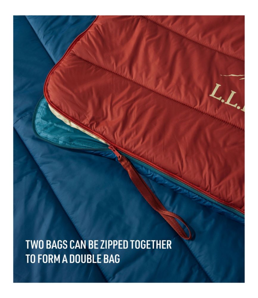 Adults' L.L.Bean Puffer Sleeping Bag, 40°, Dark Marine Blue, small image number 5