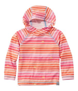 Toddlers' Everyday SunSmart® Hooded Tee, Long-Sleeve Stripe