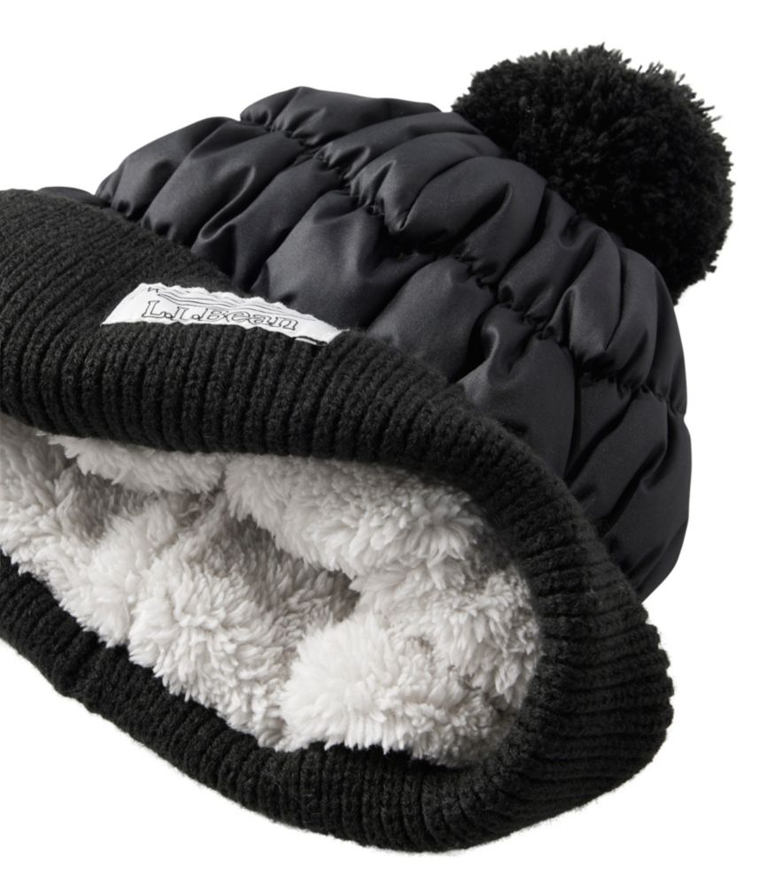 Kids' Puffer Pom Beanie, Lavender Ice, small image number 3