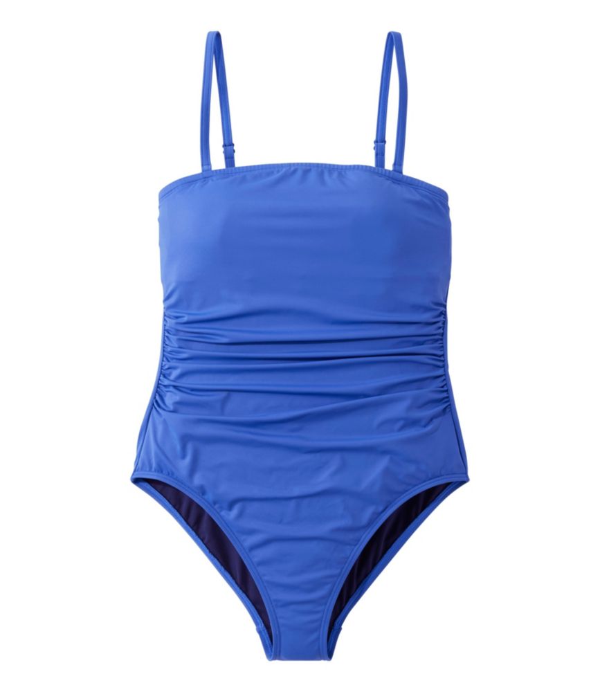Women's Coastal Essentials Swimwear, Bandeau Tanksuit, French Blue, small image number 1