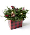 Buffalo Plaid Centerpiece, One Color, small image number 1