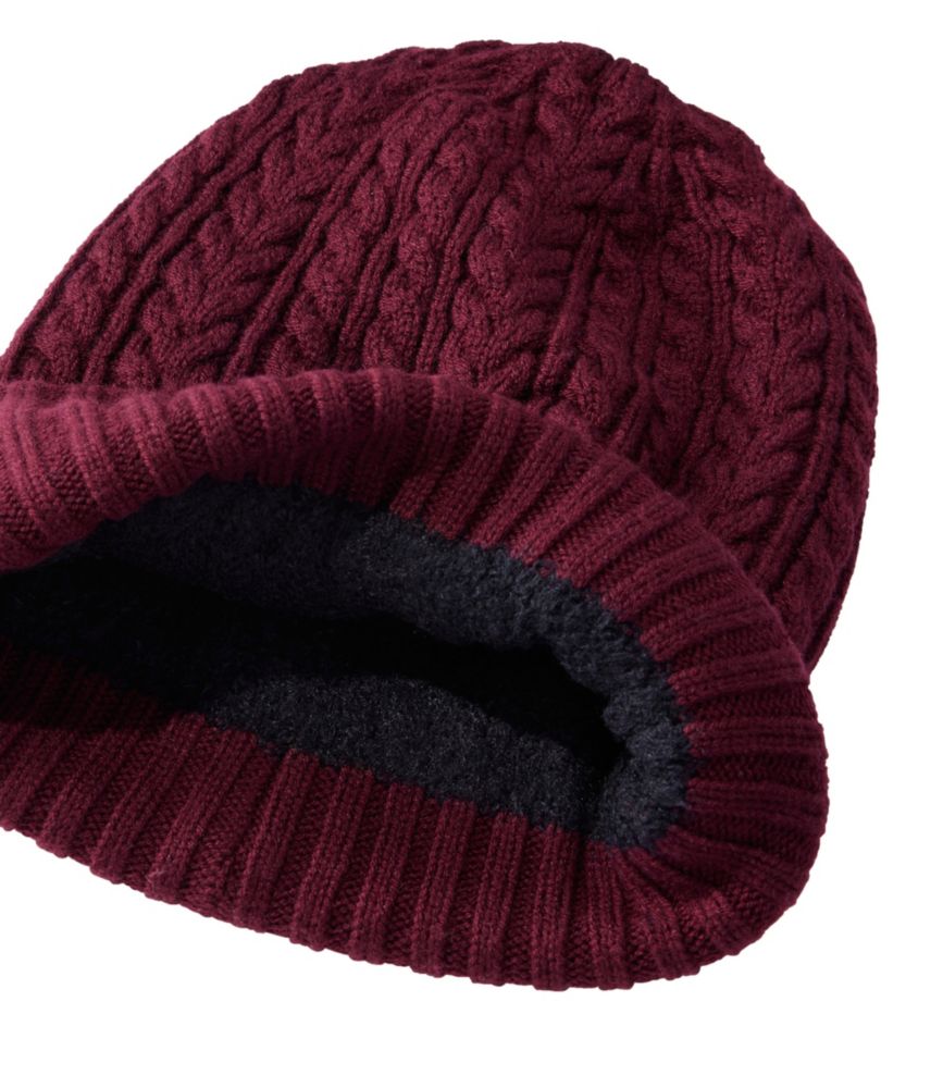 Women's Heritage Cable Gift Set, Bordeaux, small image number 2