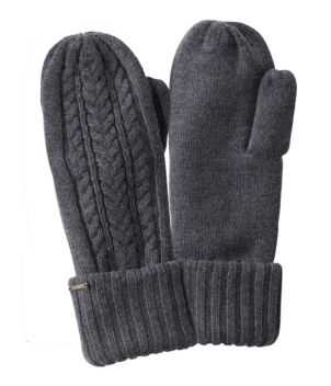 Women's Heritage Cable Mittens, New