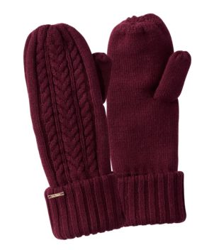 Women's Heritage Cable Mittens, New