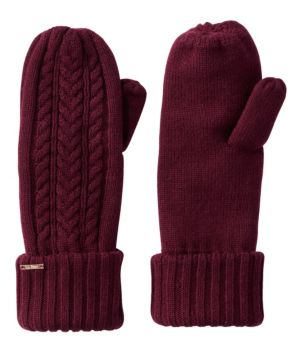 Women's Heritage Cable Mittens, New