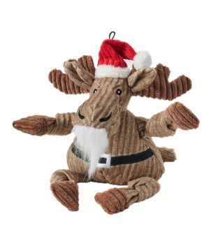 Holiday Knottie Dog Toy, Santa Moose