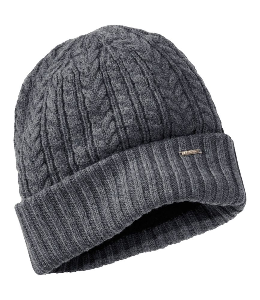 Women's Heritage Cable Hat, Gray Heather, small image number 1
