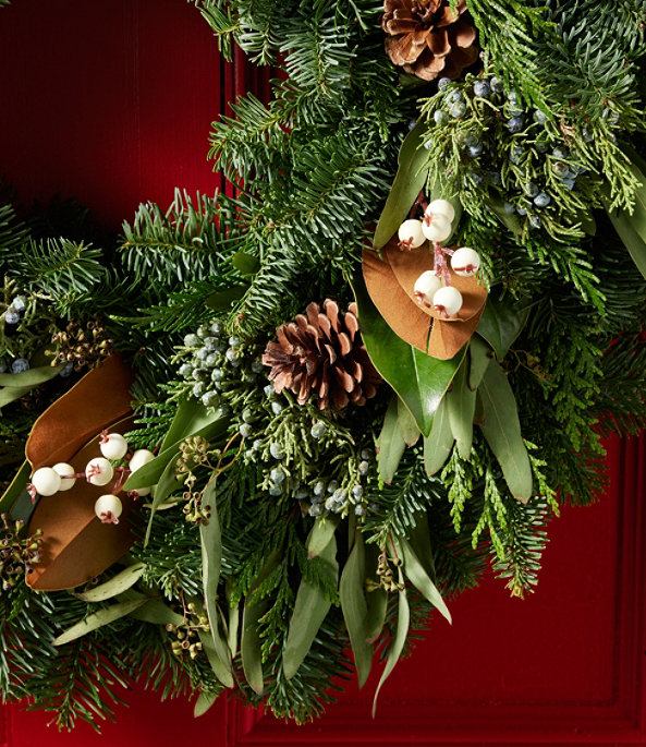 Magnolia Eucalyptus Wreath 24", One Color, large image number 2