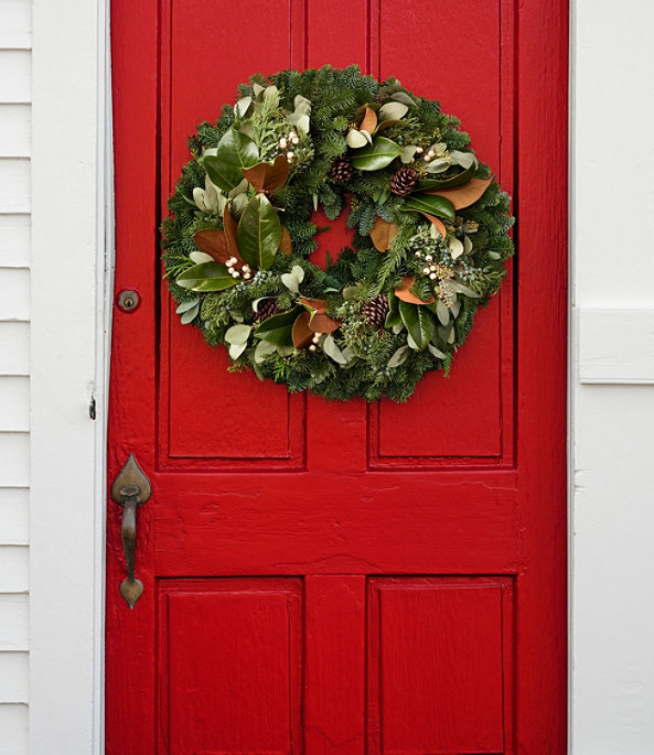 Magnolia Eucalyptus Wreath 24", One Color, large image number 3