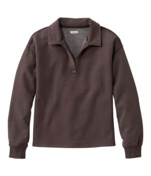 Women's Sunwashed Sweats, Splitneck Polo