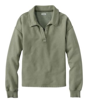 Women's Sunwashed Sweats, Splitneck Polo