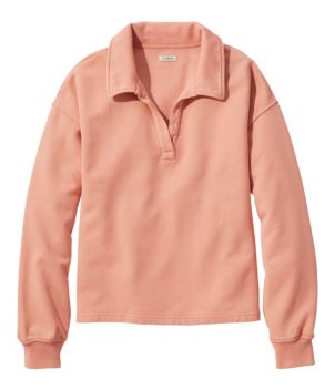 Women's Sunwashed Sweats, Splitneck Polo