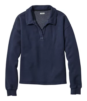 Women's Sunwashed Sweats, Splitneck Polo