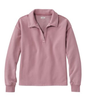 Women's Sunwashed Sweats, Splitneck Polo