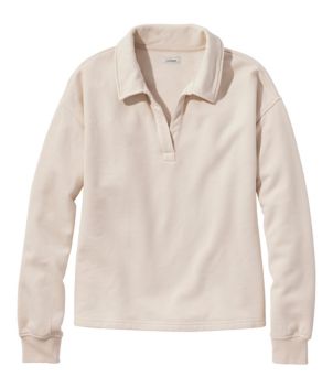 Women's Sunwashed Sweats, Splitneck Polo