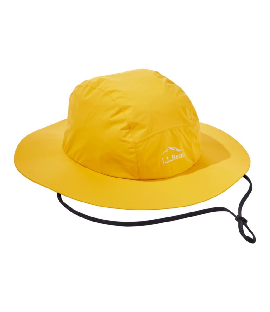 Adults' Wharf Street Rain Hat, Bright Mango, small image number 1