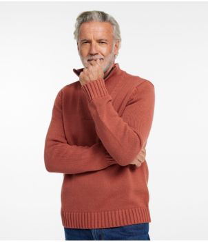 Men's Signature Organic Cotton Sweater, Quarter-Zip