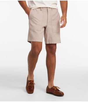 Men's Signature Herringbone Shorts, 8", New