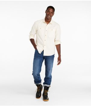 Men's Signature Washed Field Shirt, Slim Fit, New