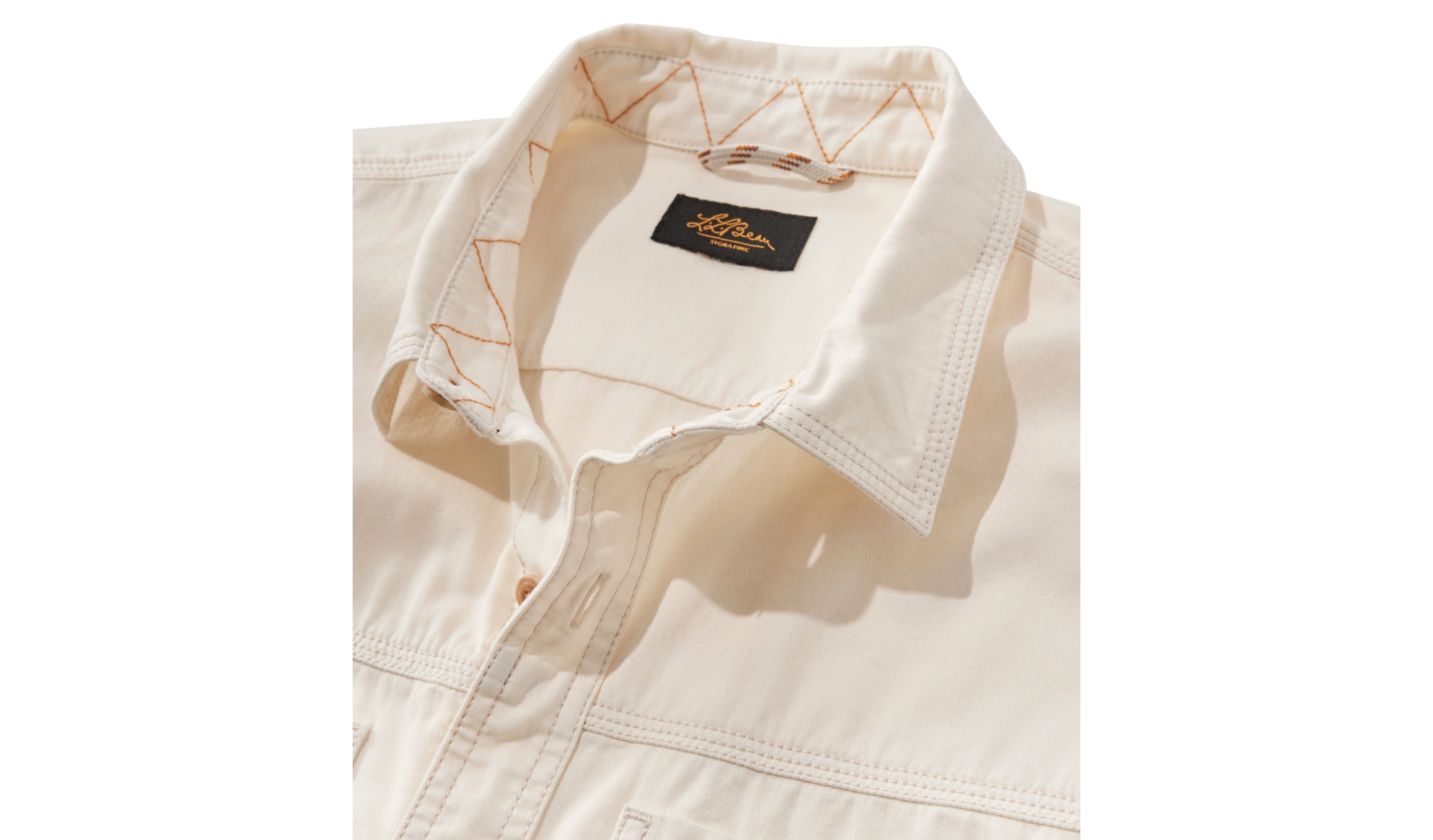 Men's Signature Washed Field Shirt, Slim Fit, Long-Sleeve