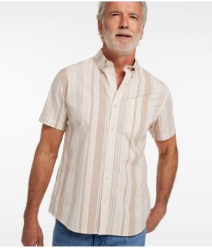 Men's Signature Stretch Poplin Shirt, Short-Sleeve, Slim Fit