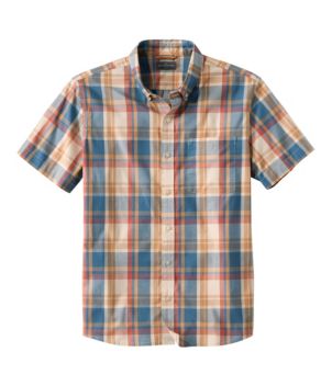 Men's Signature Stretch Poplin Shirt, Short-Sleeve, Slim Fit, New