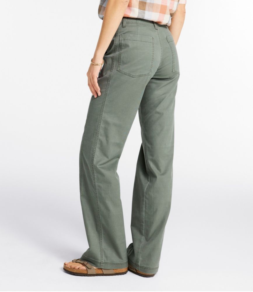 Women's Signature Utility Pants, High-Rise Wide-Leg, Dusty Olive, small image number 3