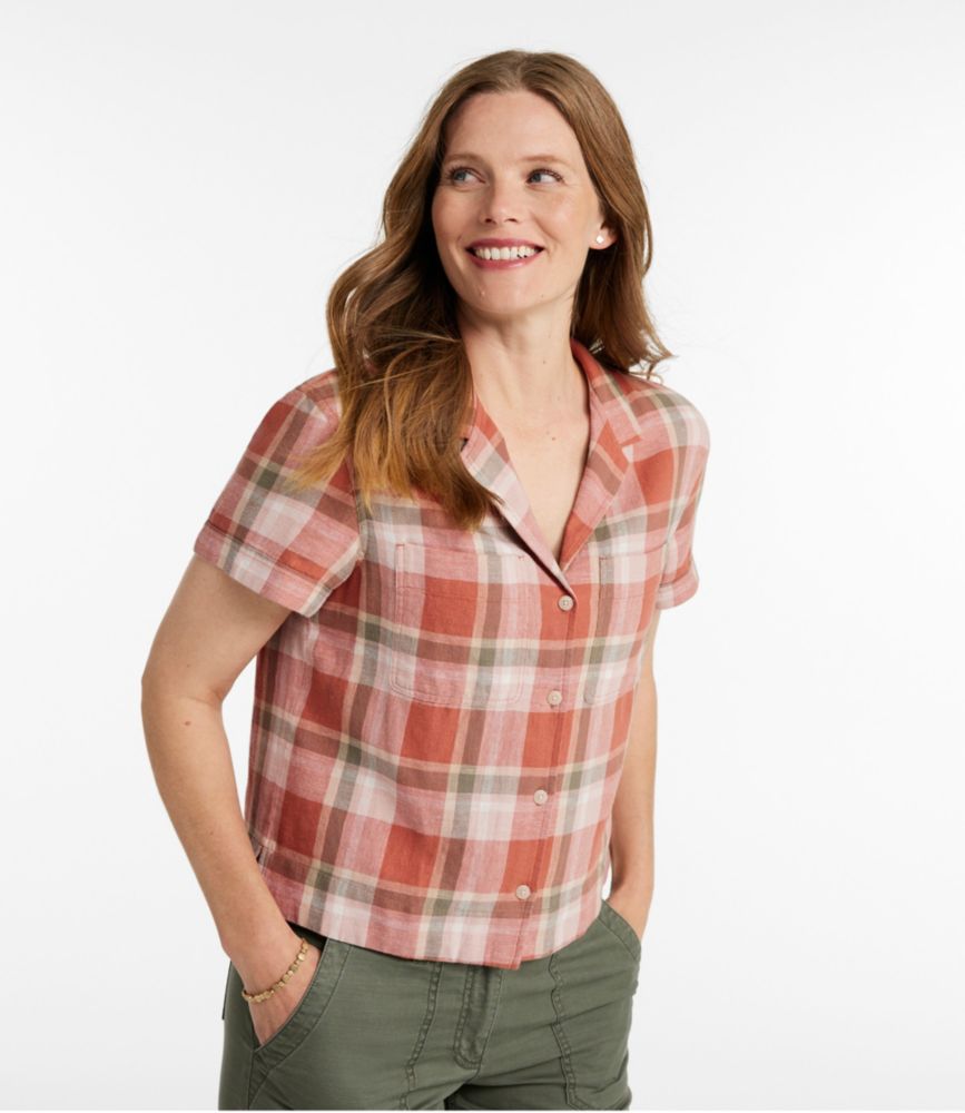 Women's Signature Hemp/Cotton Camp Shirt, Short-Sleeve