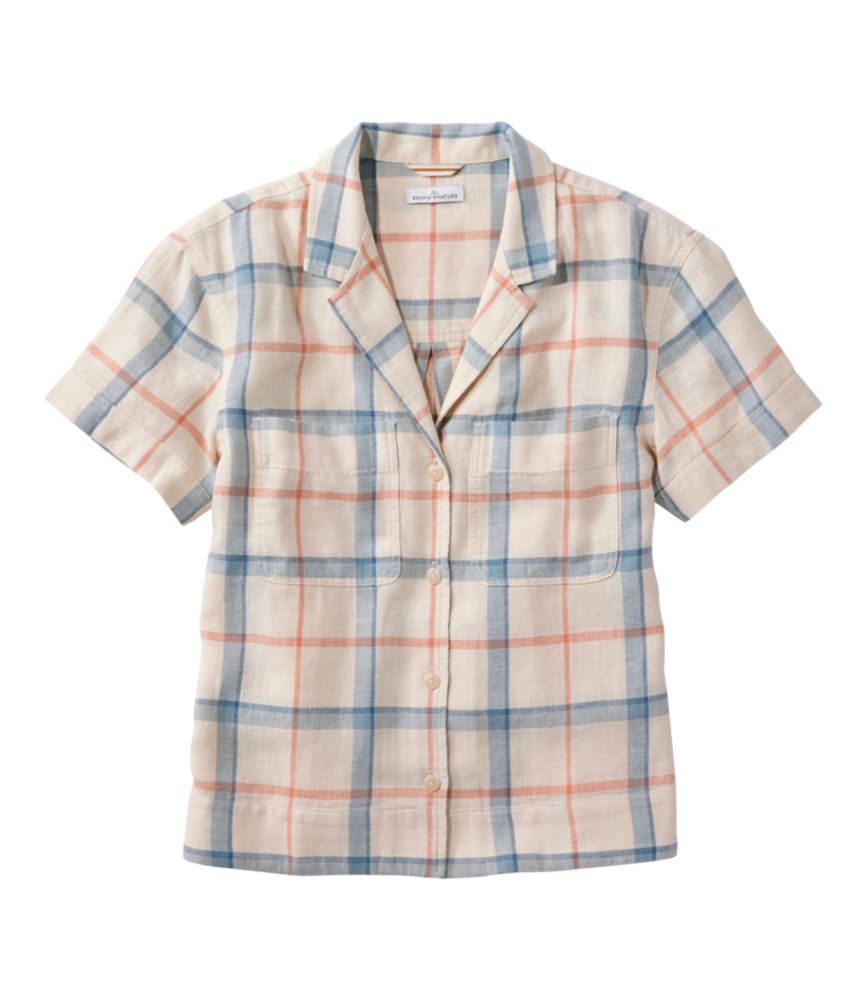 Women's Signature Hemp/Cotton Camp Shirt, Short-Sleeve