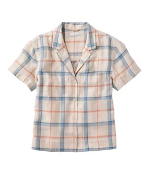 Women's Signature Hemp/Cotton Camp Shirt, Short-Sleeve