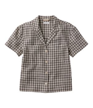 Women's Signature Hemp/Cotton Camp Shirt, Short-Sleeve