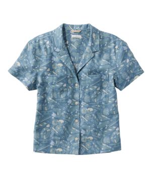 Women's Signature Hemp/Cotton Camp Shirt, Short-Sleeve
