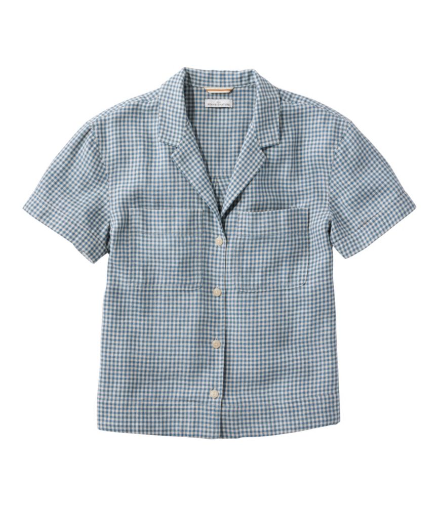 Women's Signature Hemp/Cotton Camp Shirt, Short-Sleeve