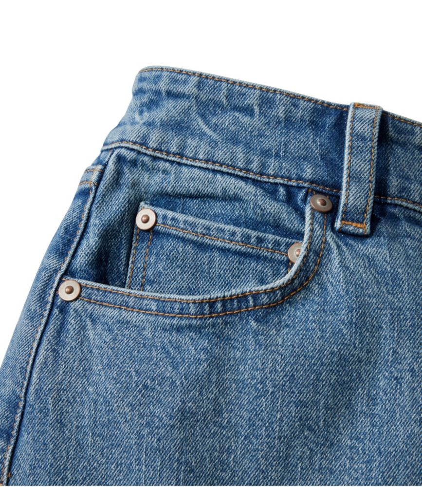 Women's Signature Heritage Denim Midi Skirt, Tumbled Indigo, small image number 4