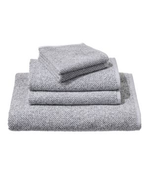 Organic Textured Cotton Towel, Marled