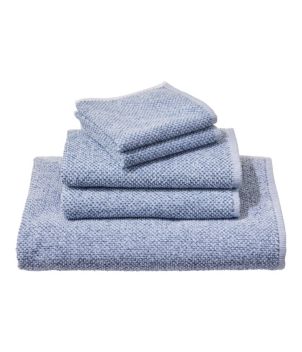 Organic Textured Cotton Towel, Marled