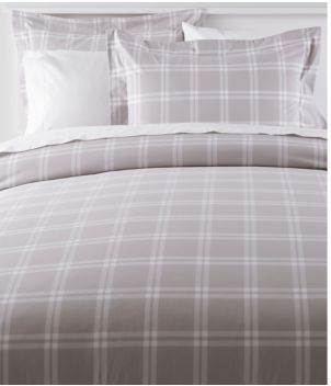 280-Thread-Count Pima Cotton Percale Comforter Cover Collection, Windowpane