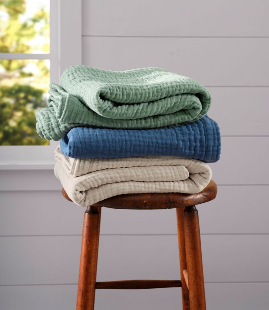 Lightweight Cotton Gauze Throw