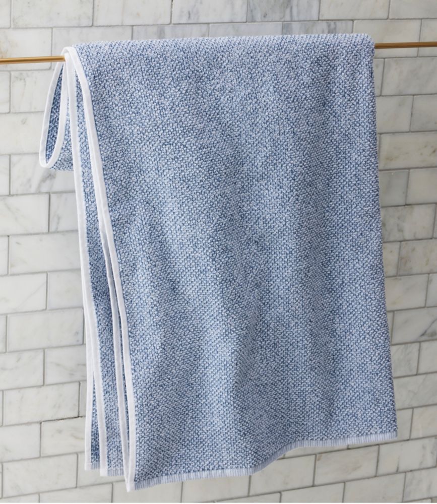 Organic Textured Cotton Towel Set, Marled, Feldspar, small image number 3
