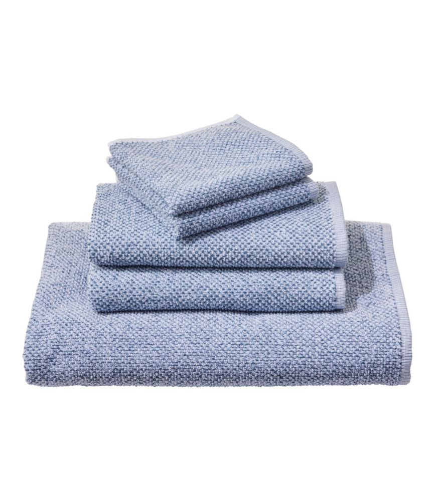 Organic Textured Cotton Towel, Marled